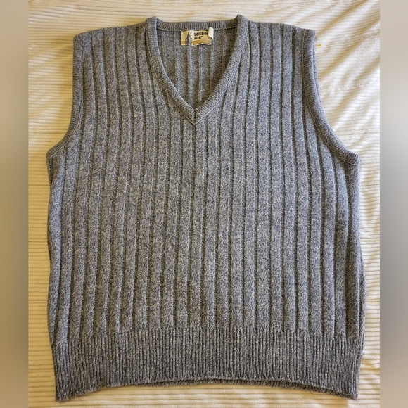 London Fog Sweater Vest -blue/gray. Size LG. - Picture 2 of 5